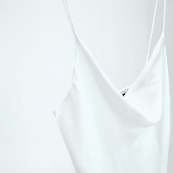 Zara Drape Front Satin Camisole Top XS - Picture 2 of 6
